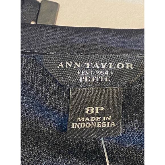 Ann Taylor Charcoal Gray Wool Blend Bodycon Accent Zipper Dress Size 8 Petite - Picture 5 of 10